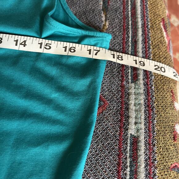 Banana Republic Womens Luxe Touch Tank Top Size L Green Satin Trim - Picture 6 of 8